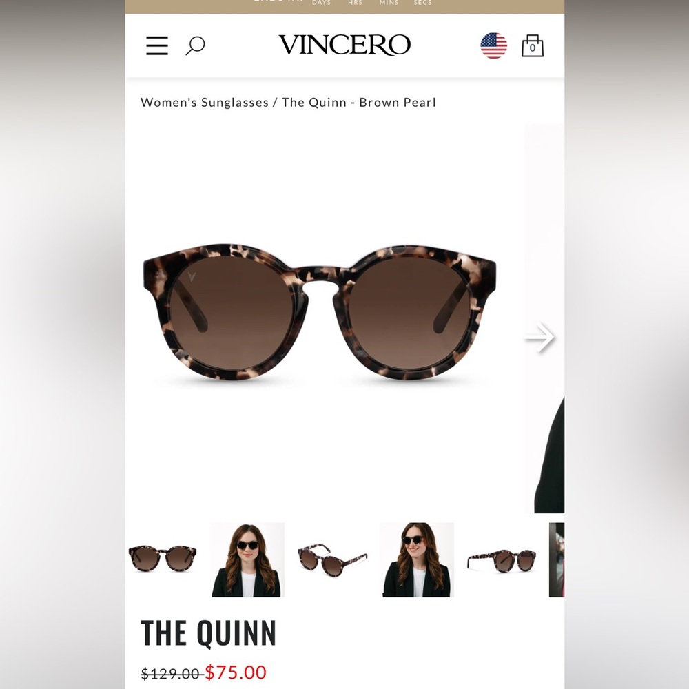 NIB Vincero Sunglasses